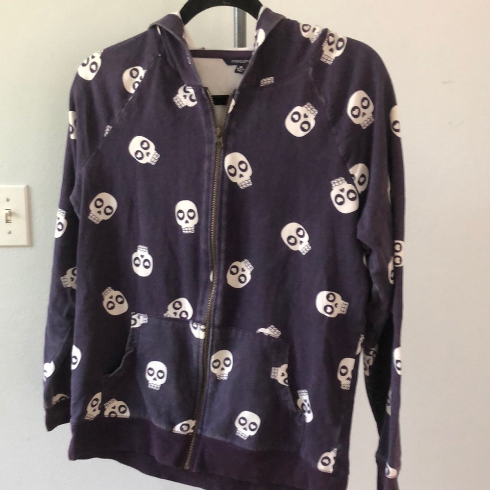 Purple skull hoodie